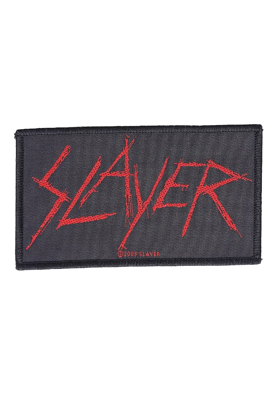 slayer-scratch-logo-patch-noir-polyester image 1