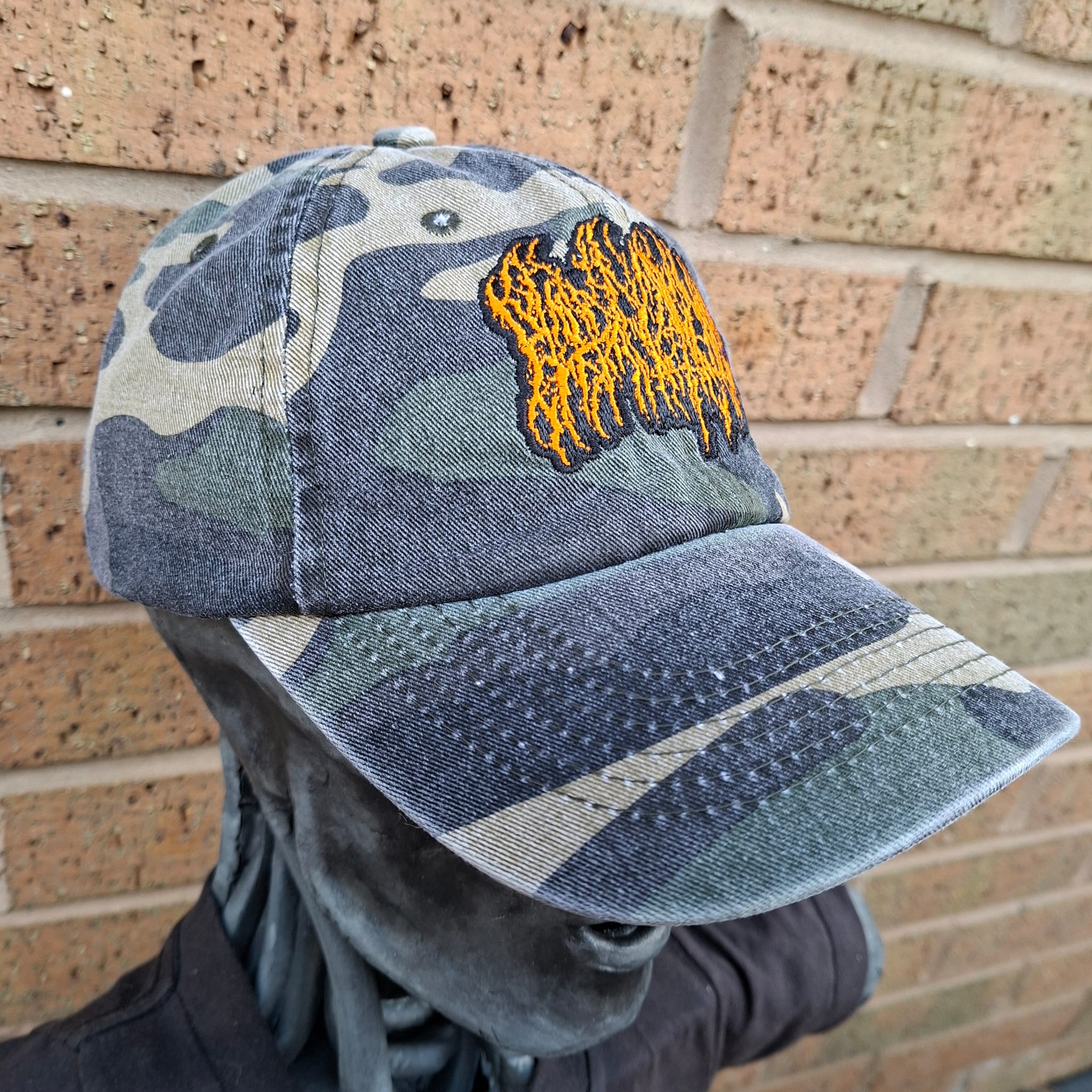 783punx-blood-incantation-casquette-camo-logo-orange image 4
