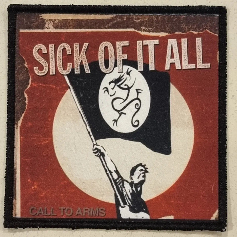 sick-of-it-all-call-to-arms-patch-hardcore-coudre image 1