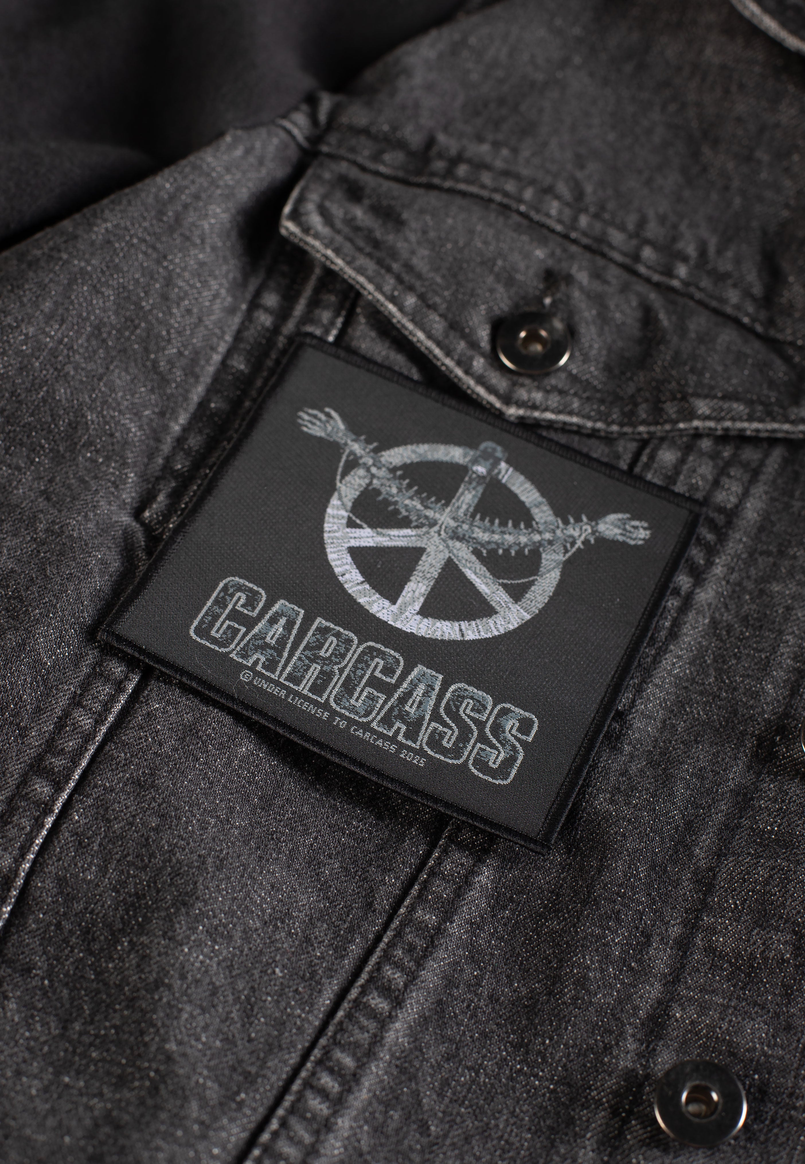 carcass-heartwork-patch-cusson-noir-polyester-taille-unique image 2