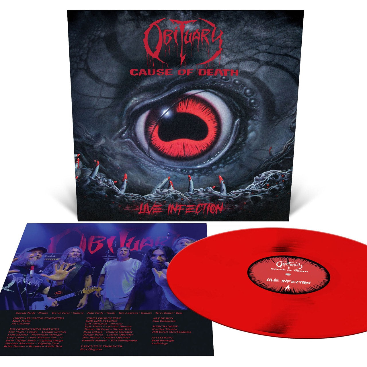 obituary-cause-of-death-live-infection-lp-vinyle-rouge-sang image 1