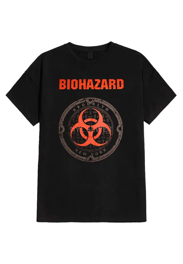 biohazard-nyc-sewer-t-shirt-homme-noir-manches-courtes image 1