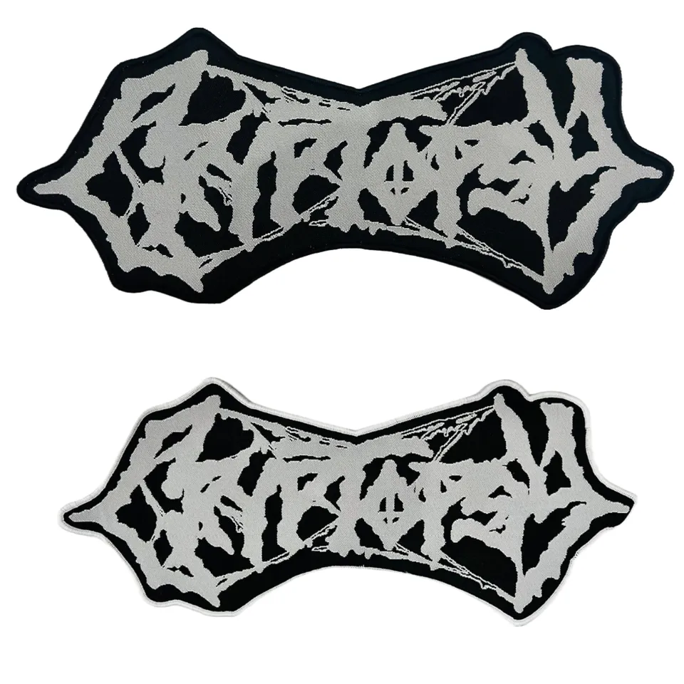 cryptopsy-white-logo-patch-tiss-oversized-bordure-blanche image 1