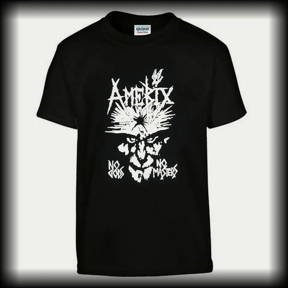 amebix-no-gods-no-masters-t-shirt-gildan-coton-noir image 1