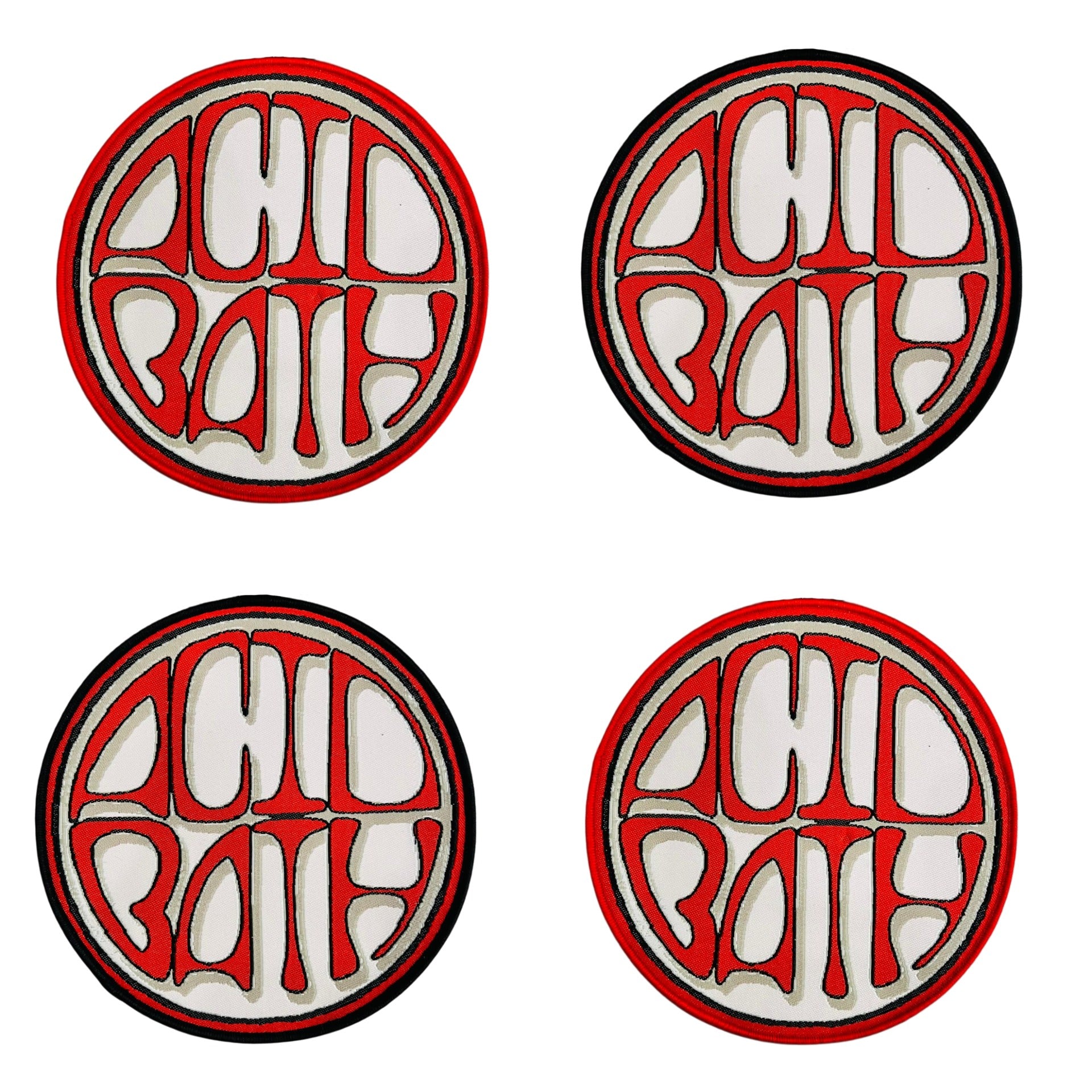acid-bath-logo-patch-tiss-rouge-bordure-noire image 1
