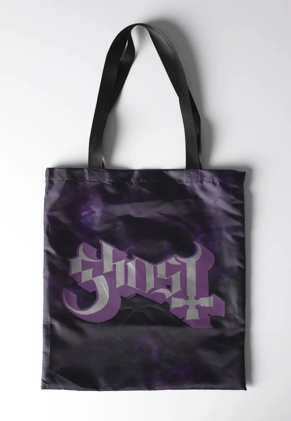 ghost-tie-die-tote-bag-violet-sac-en-toile-stoner-rock image 1