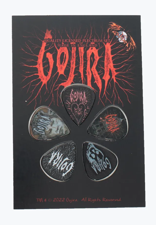 gojira-fortitude-set-de-plectres-multicolore-guitare image 1
