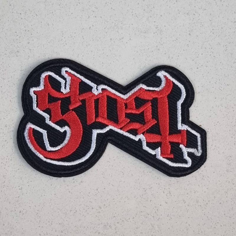 ghost-logo-patch-cusson-tiss-noir-coudre image 1
