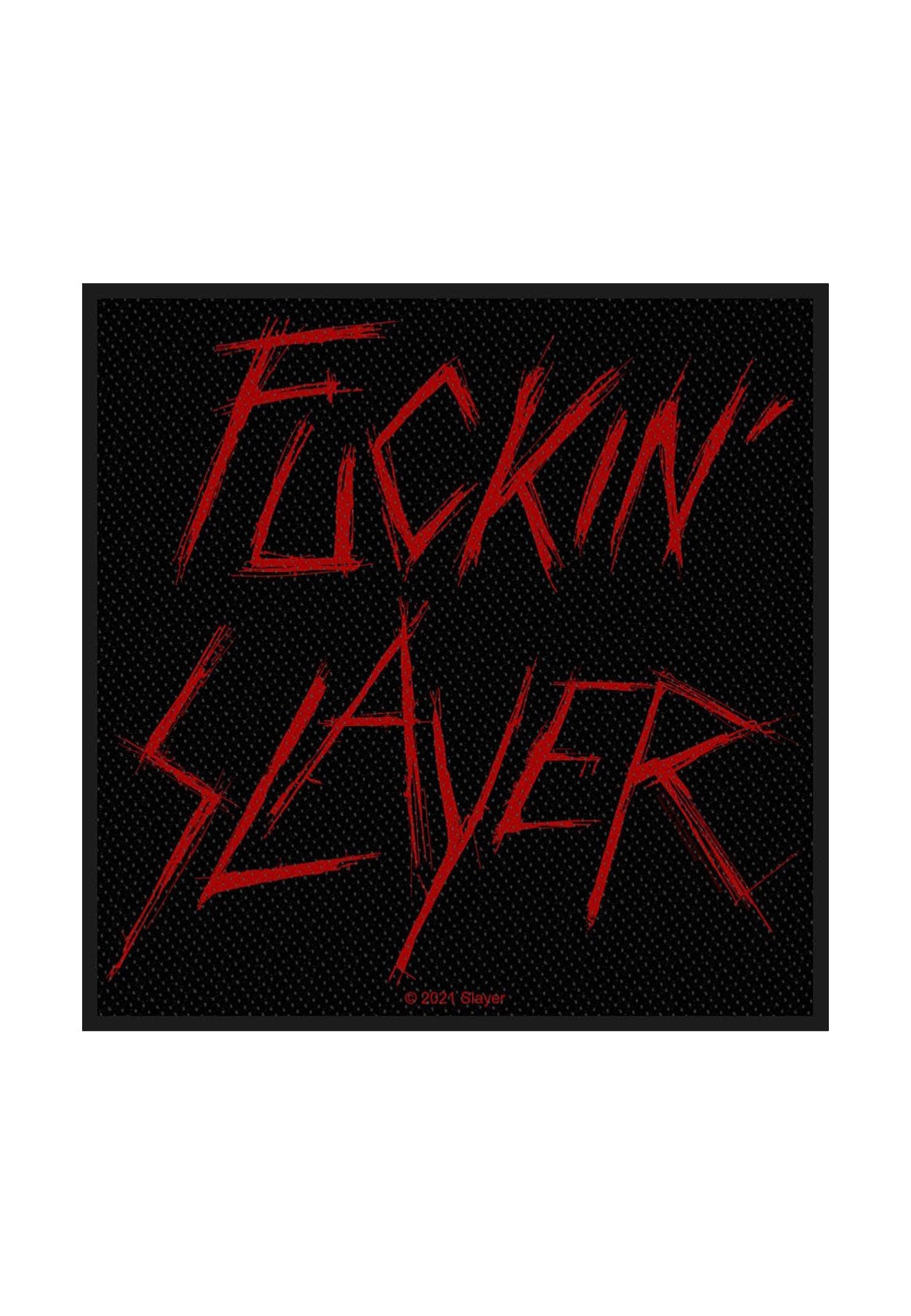slayer-fuckin-slayer-patch-noir-thrash-metal image 1