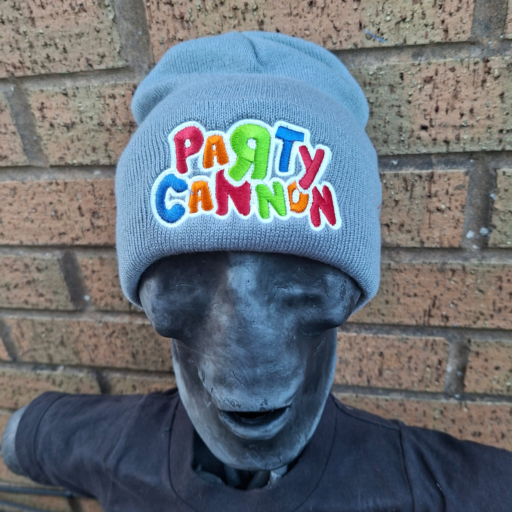 party-cannon-logo-bonnet-gris-phosphorescent-brod image 3