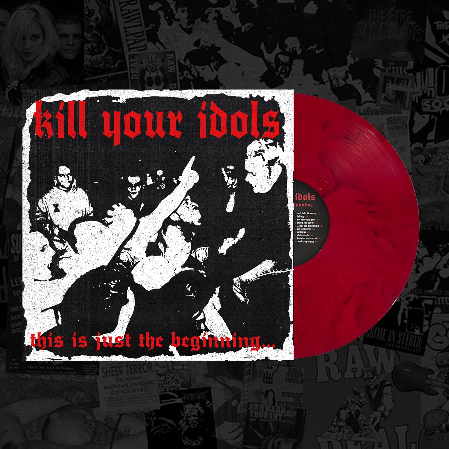 blackout-kill-your-idols-beginning-vinyle-lp-marbr-rouge image 2