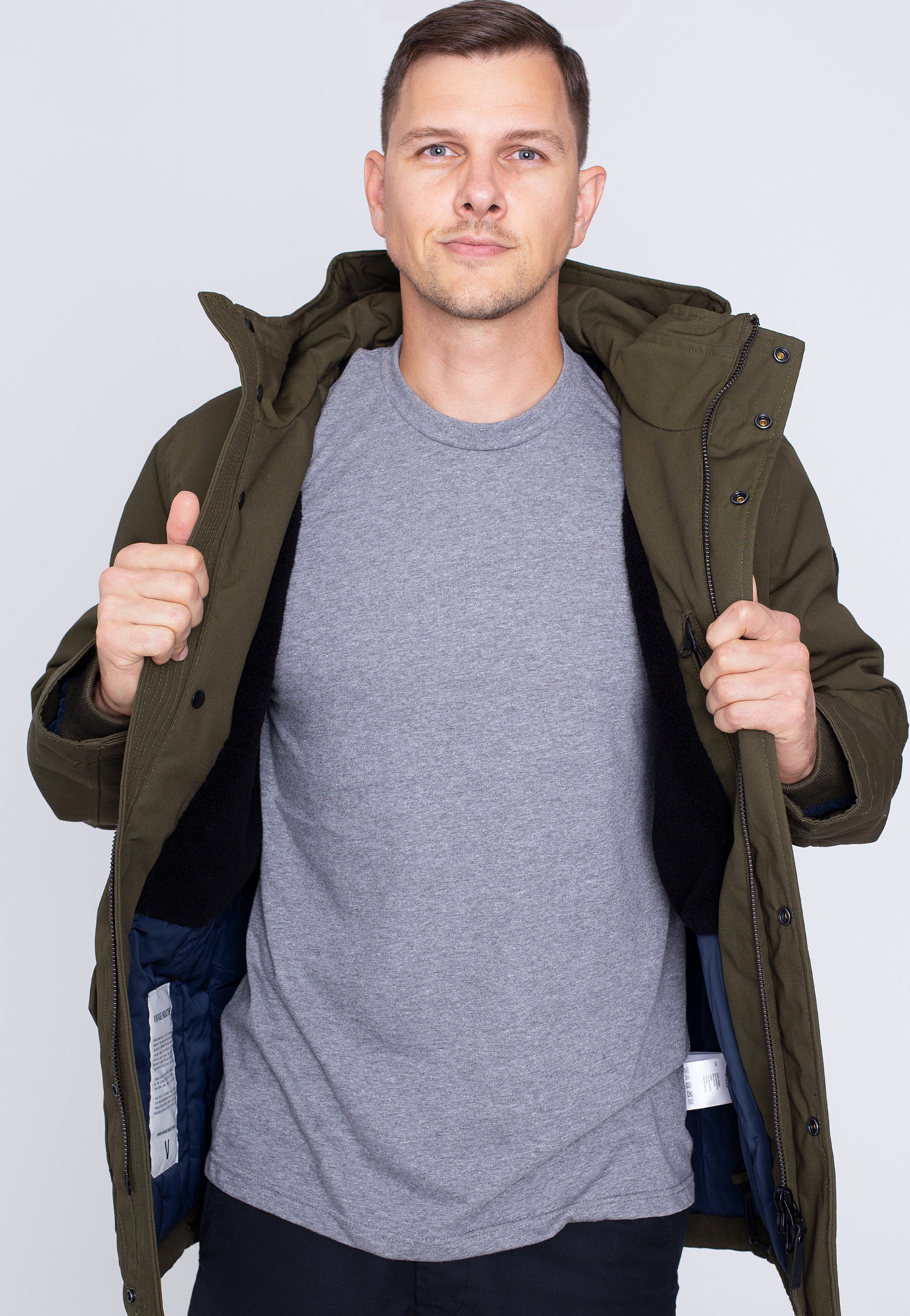 vintage-industries-ledger-veste-olive-homme-streetwear image 7
