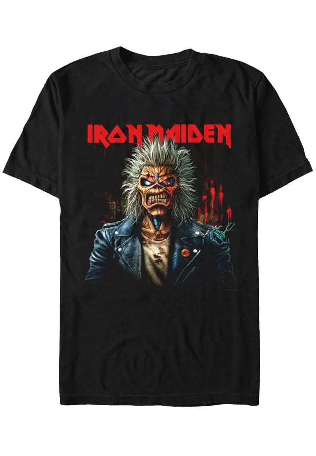 iron-maiden-eddie-aggh-t-shirt-noir-heavy-metal image 1