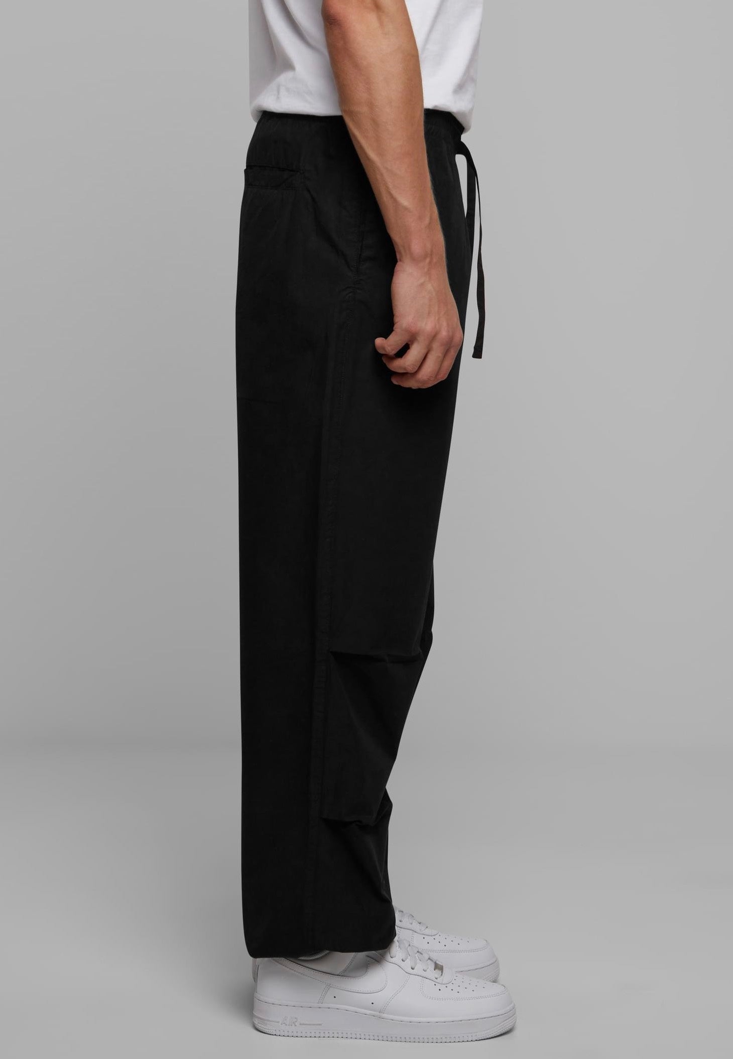 urban-classics-wide-poplin-pantalon-noir-large-coton image 4