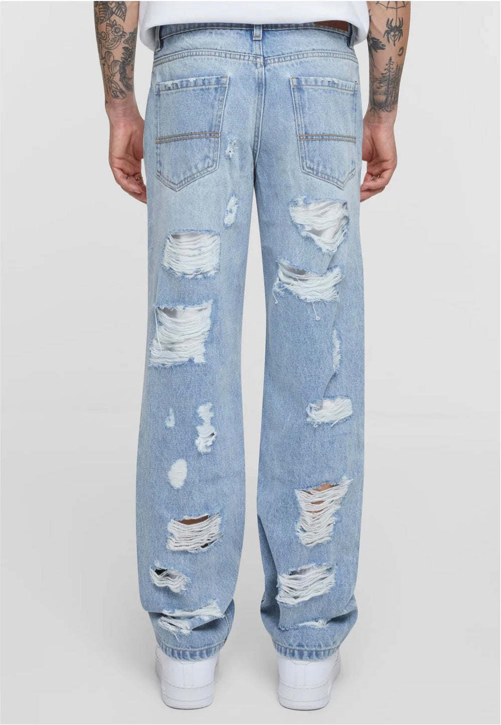 urban-classics-heavy-ounce-jean-straight-bleu-clair-destroy-w32 image 3