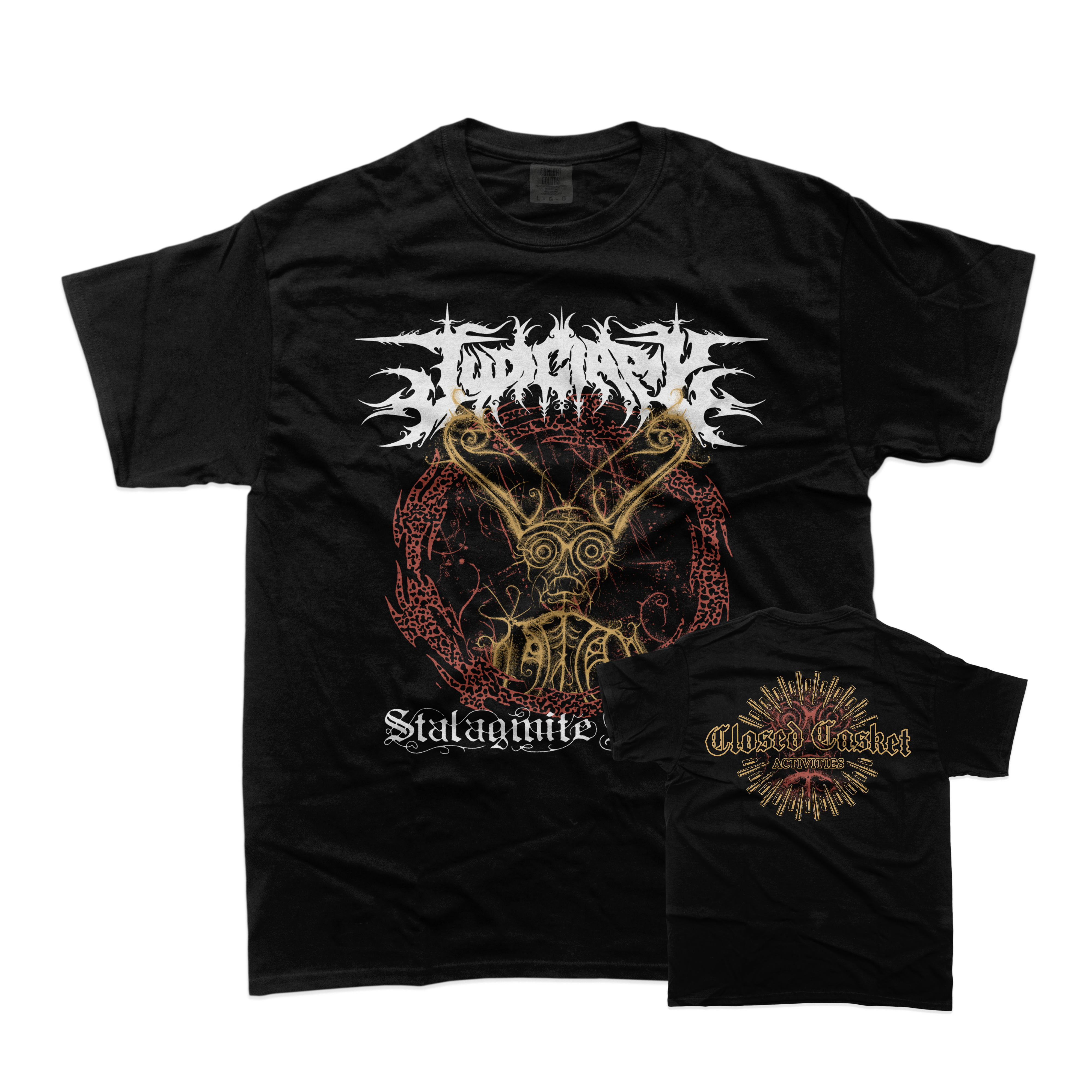 closed-casket-judiciary-circle-angel-t-shirt-noir-l-coton image 1