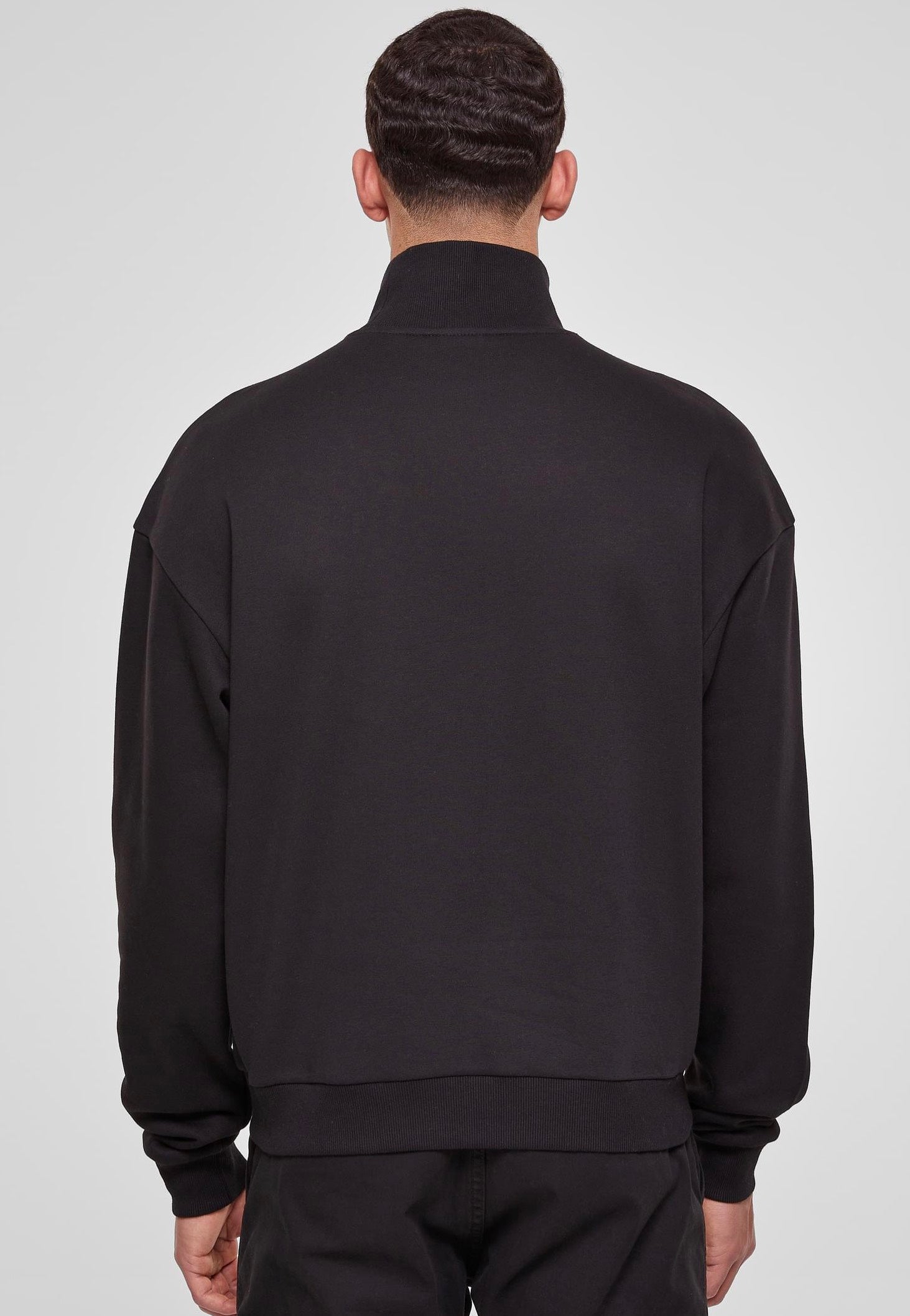 urban-classics-high-rib-neck-pull-noir-homme image 4