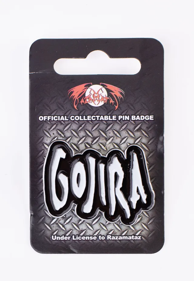 gojira-logo-pin-s-m-tal-blanc-taille-unique image 1
