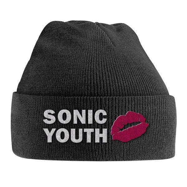 sonic-youth-lips-logo-bonnet-beanie-officiel image 1