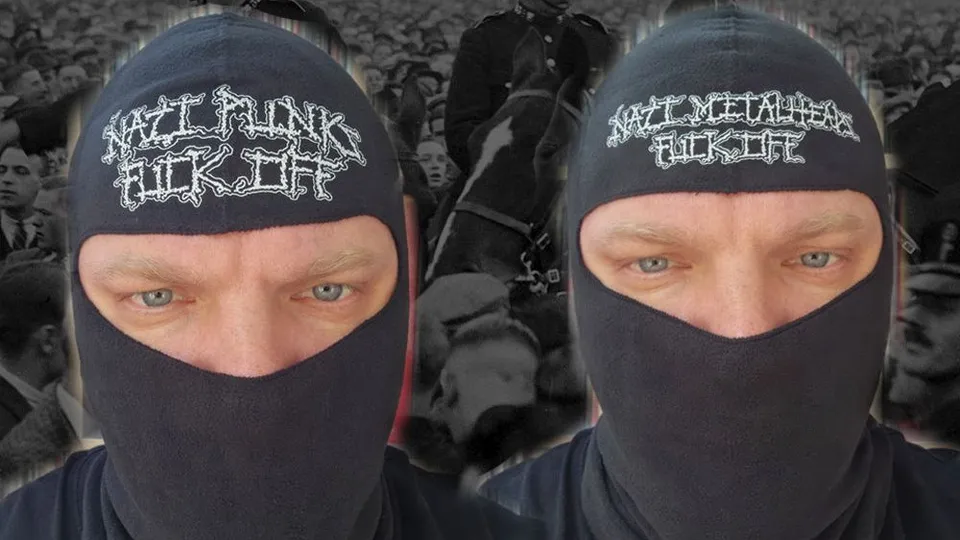 nazi-metalheads-fuck-off-cagoule-ski-mask-noir image 1