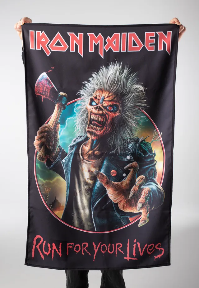 iron-maiden-run-for-your-lives-drapeau-flag-multicolore image 1