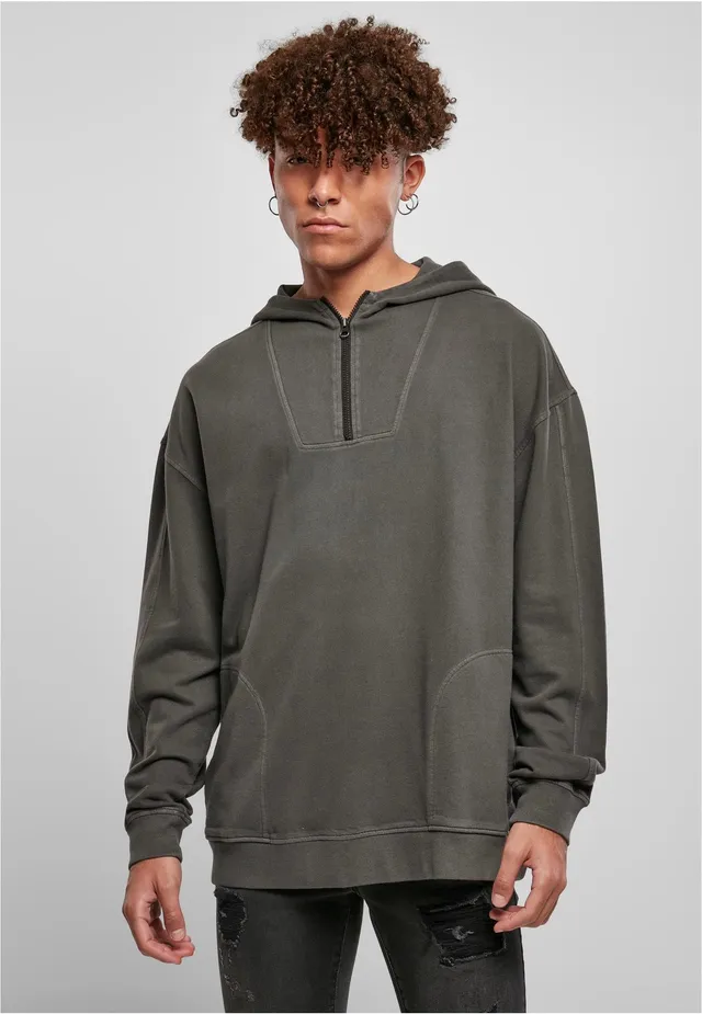 urban-classics-overdyed-camp-blackbird-hoodie-noir-m image 1