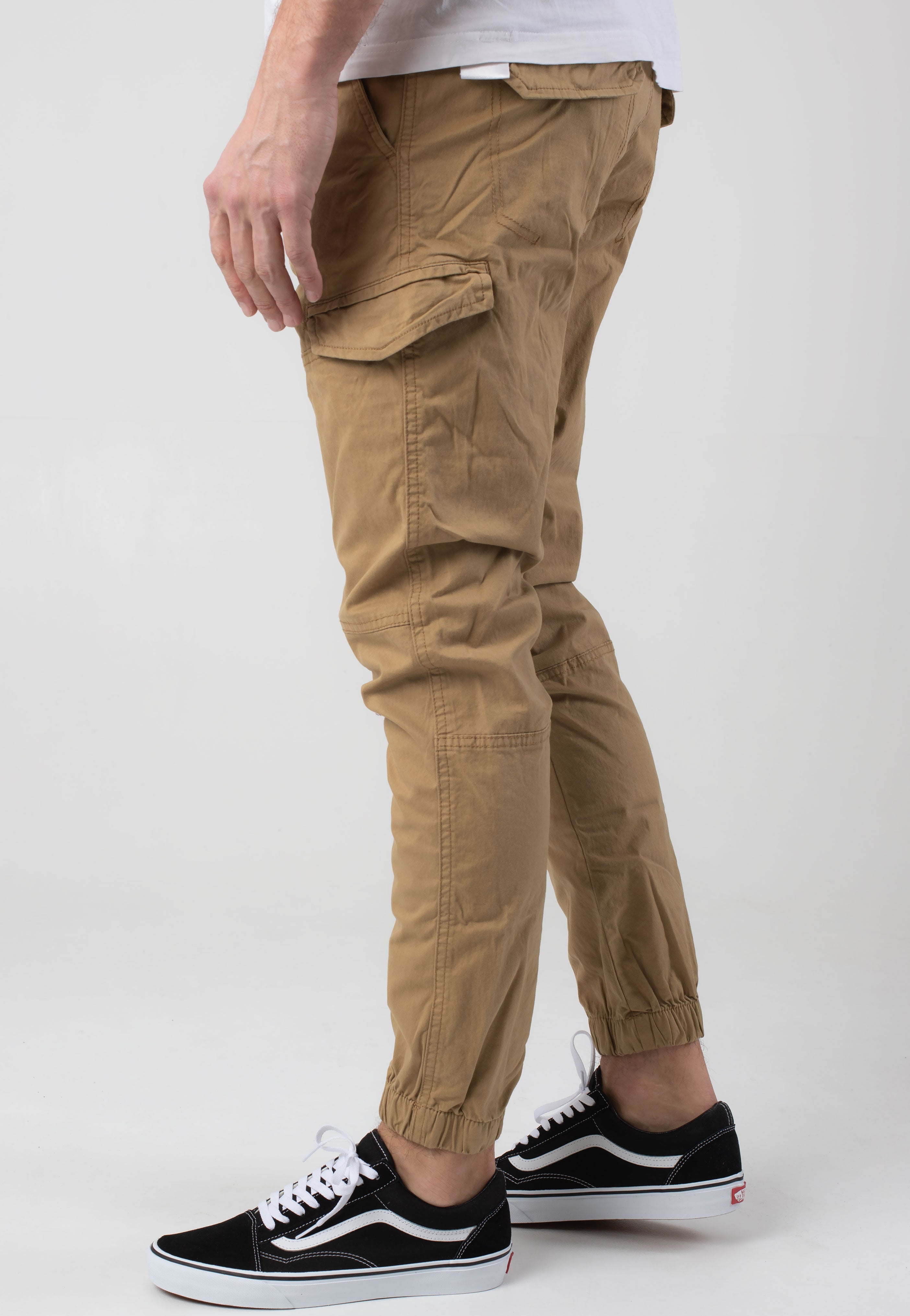 indicode-levino-amber-pantalon-cargo-beige-coton-taille-m image 5