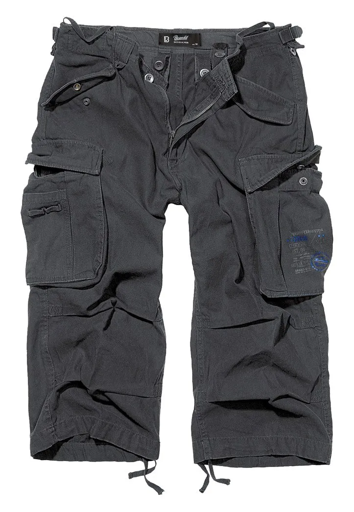 brandit-industry-3-4-noir-shorts-cargo-homme image 1