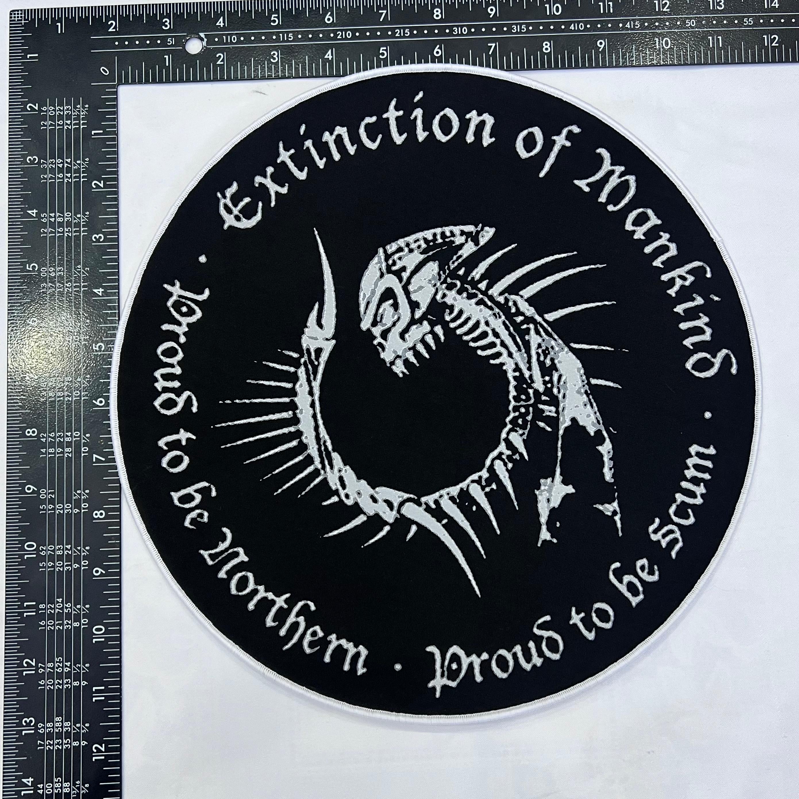 783punx-extinction-of-mankind-proud-to-be-scum-backpatch-bordure-noire image 3