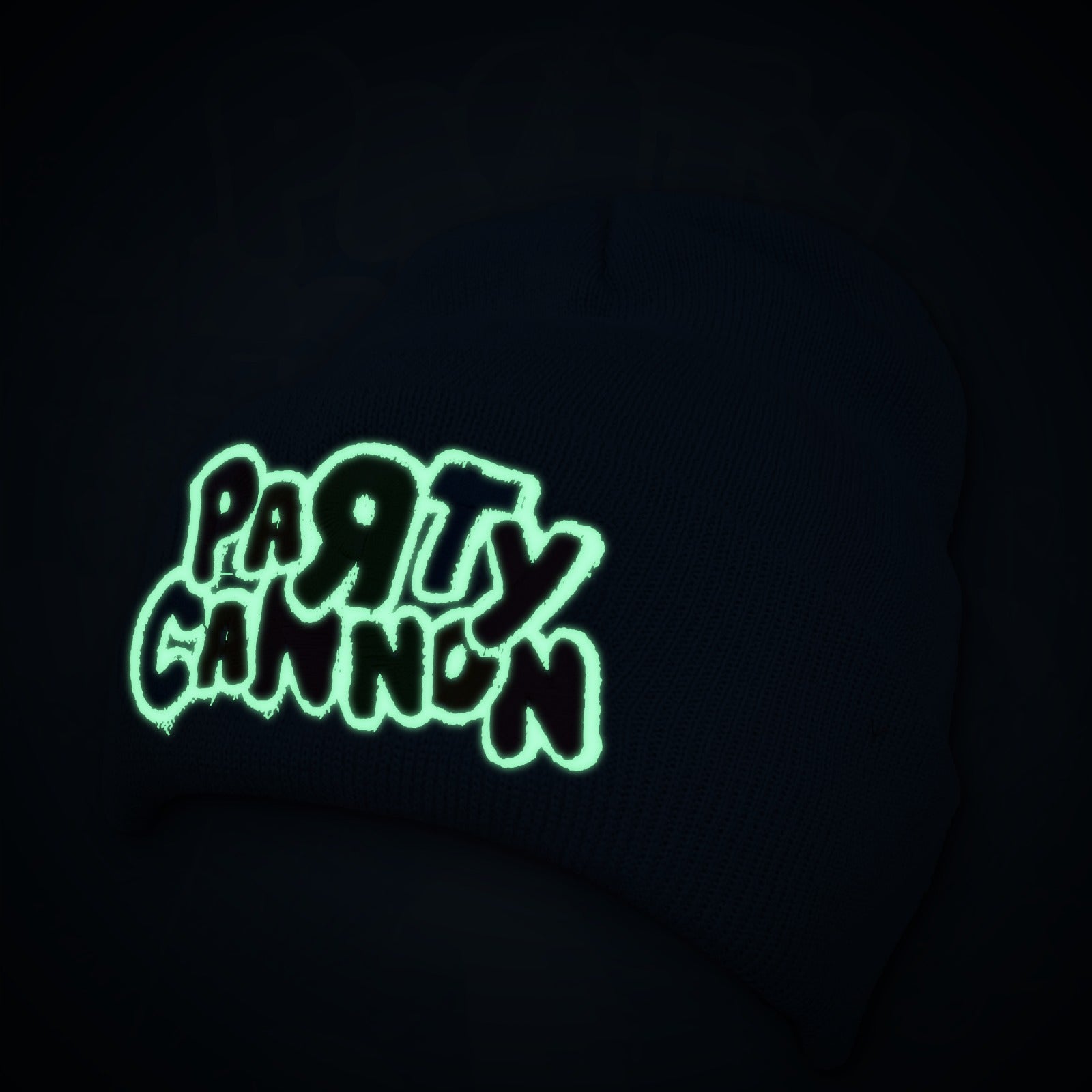 party-cannon-logo-bonnet-gris-phosphorescent-brod image 2