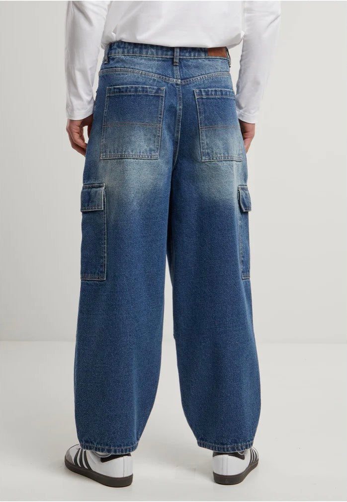 urban-classics-tapered-heavy-ounce-baggy-jean-dirty-washed-bleu image 3