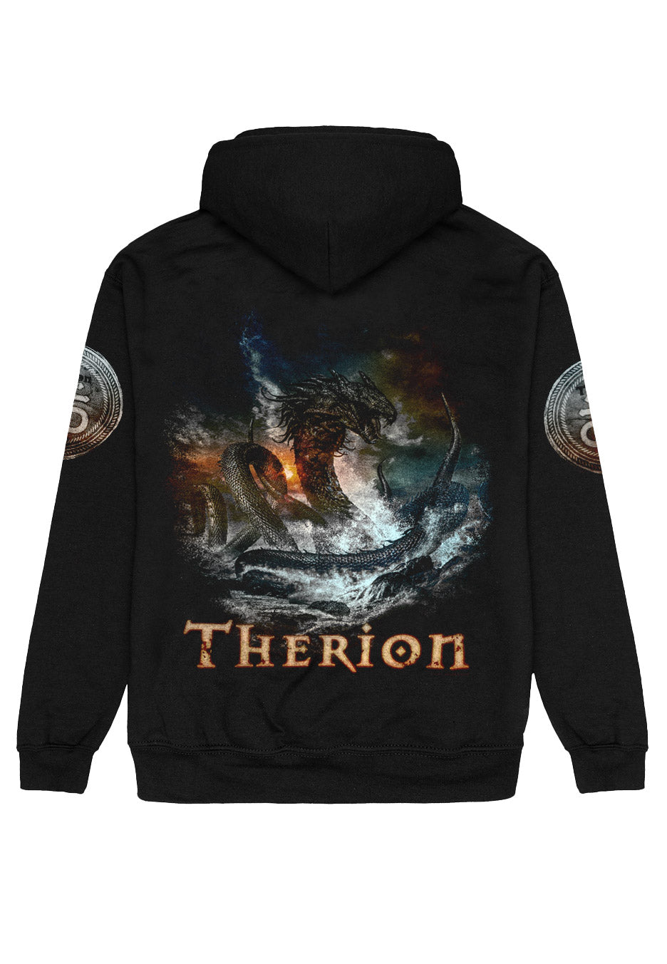 therion-leviathan-sweat-zipp-noir-capuche image 2