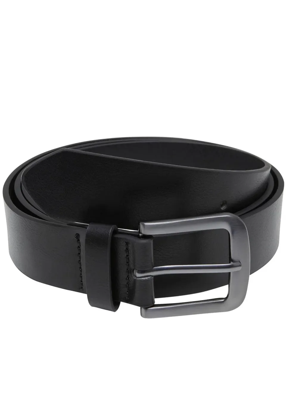 urban-classics-ceinture-noir-argent-simili-cuir image 1