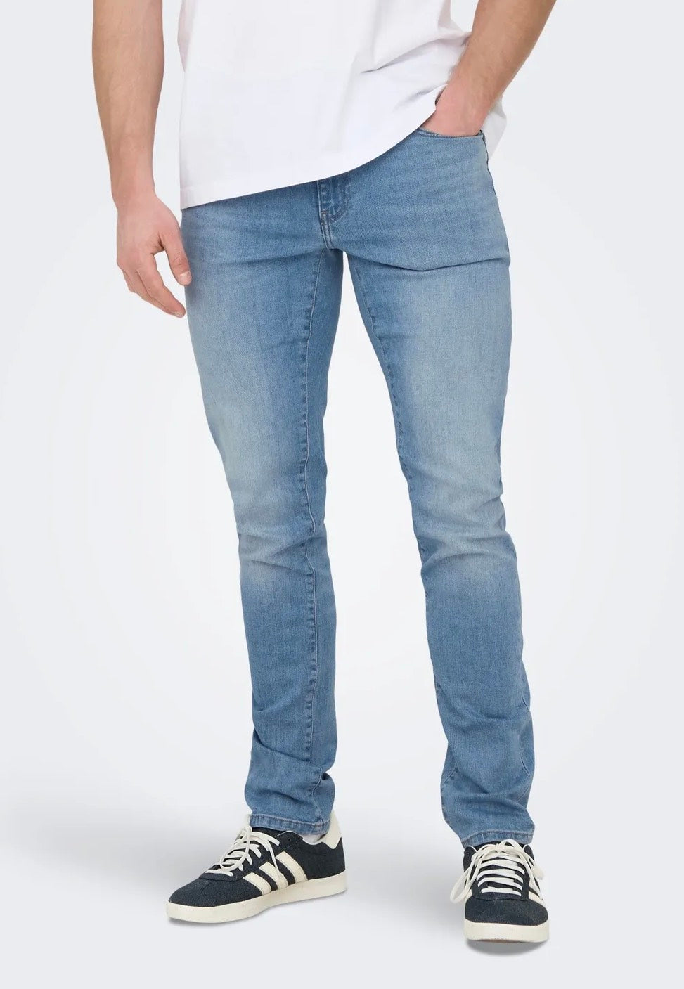 only-sons-loom-slim-light-blue-denim-jean-slim-bleu-clair-w32-l32 image 1