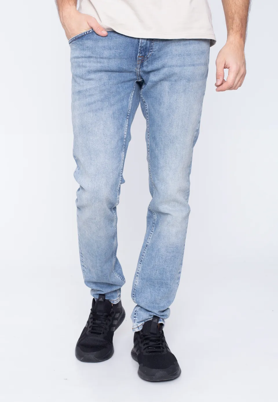 only-sons-loom-slim-blue-wash-jean-slim-bleu-homme-w30-l32 image 1