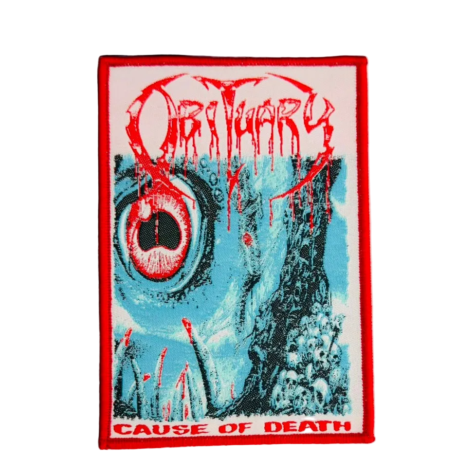 obituary-cause-of-death-patch-tiss-bordure-bleue-death-metal image 6