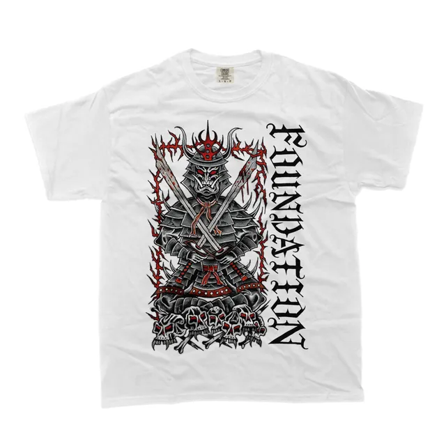 foundation-samurai-white-t-shirt-coton-blanc-taille-l image 1