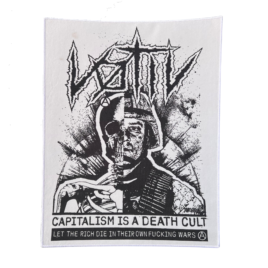 v-tiv-capitalism-is-a-death-cult-backpatch-tiss-bordure-noire image 3