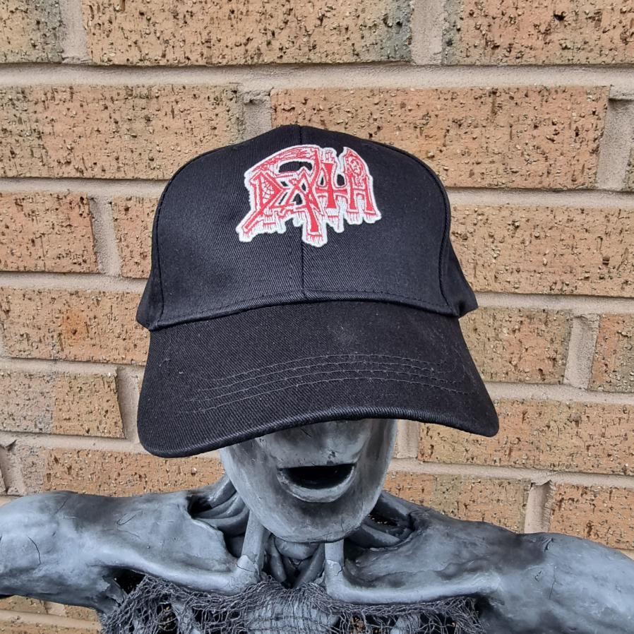 death-logo-casquette-baseball-phosphorescent-rouge image 2