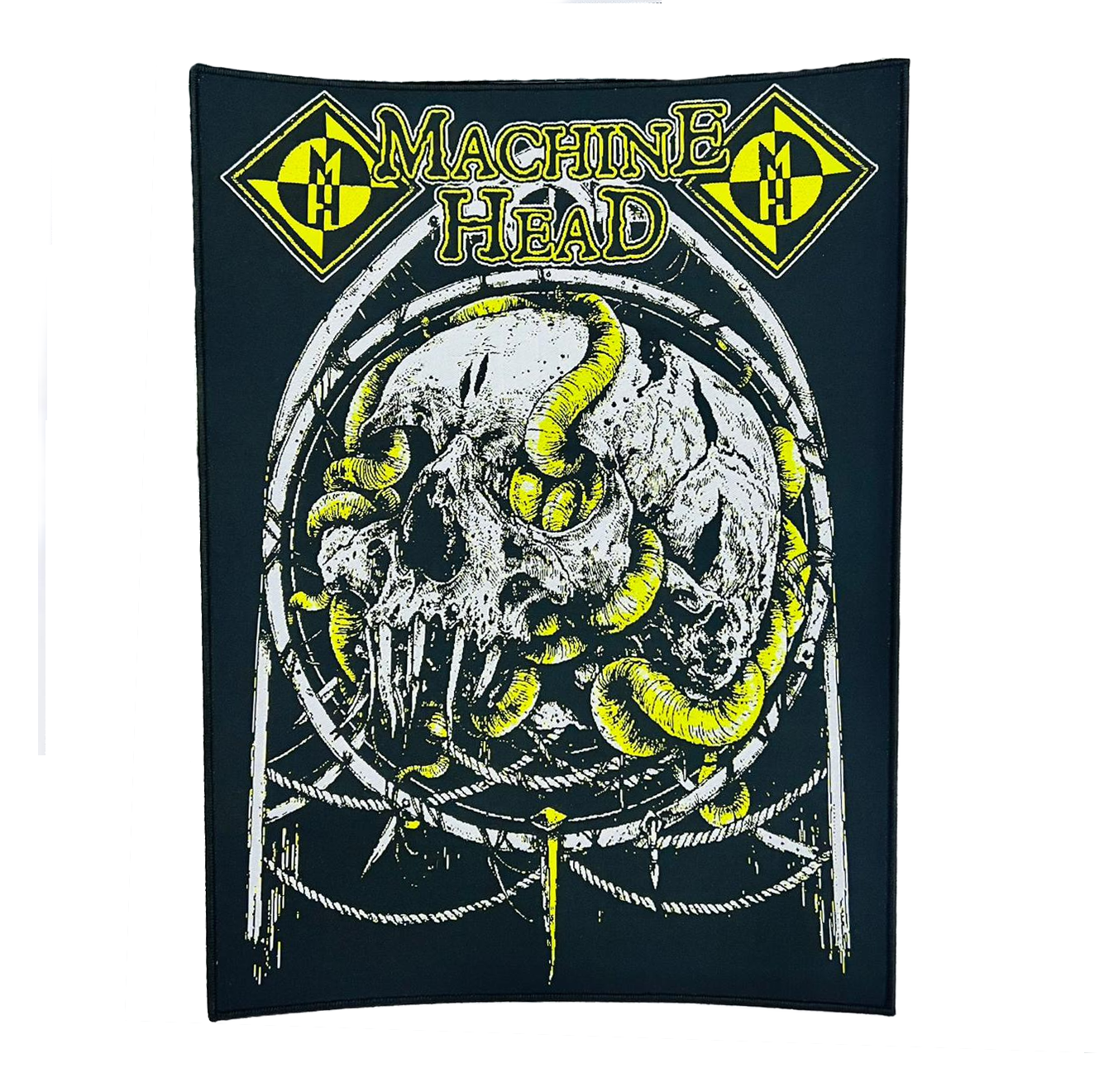 machine-head-rotten-backpatch-dos-bordure-noire image 2