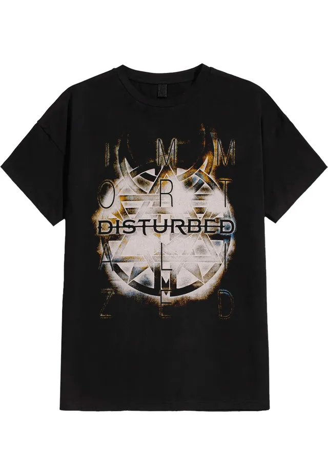 disturbed-symbol-immortalized-t-shirt-noir-nu-metal-homme image 1