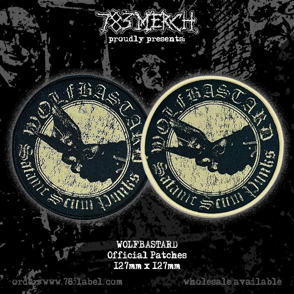 wolfbastard-satanic-scum-punks-patch-tiss-noir image 1