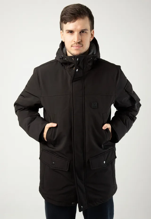 vintage-industries-gavyn-black-veste-hiver-noire image 1