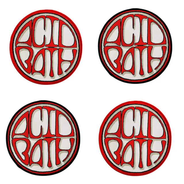 acid-bath-logo-patch-tiss-rouge-bordure-noire image 1