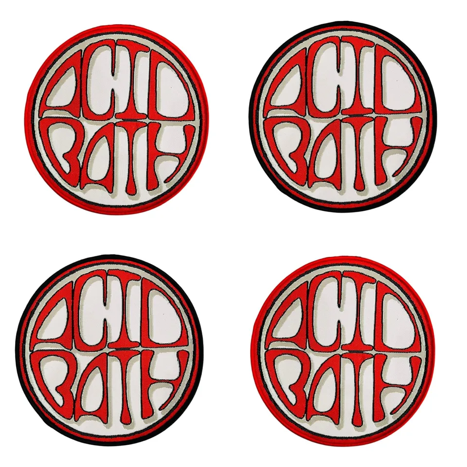 acid-bath-logo-patch-tiss-rouge-bordure-noire image 1