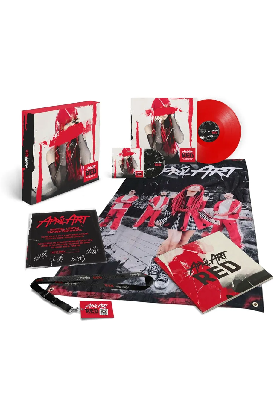 april-art-red-coffret-vinyle-rouge-limit-cd image 1