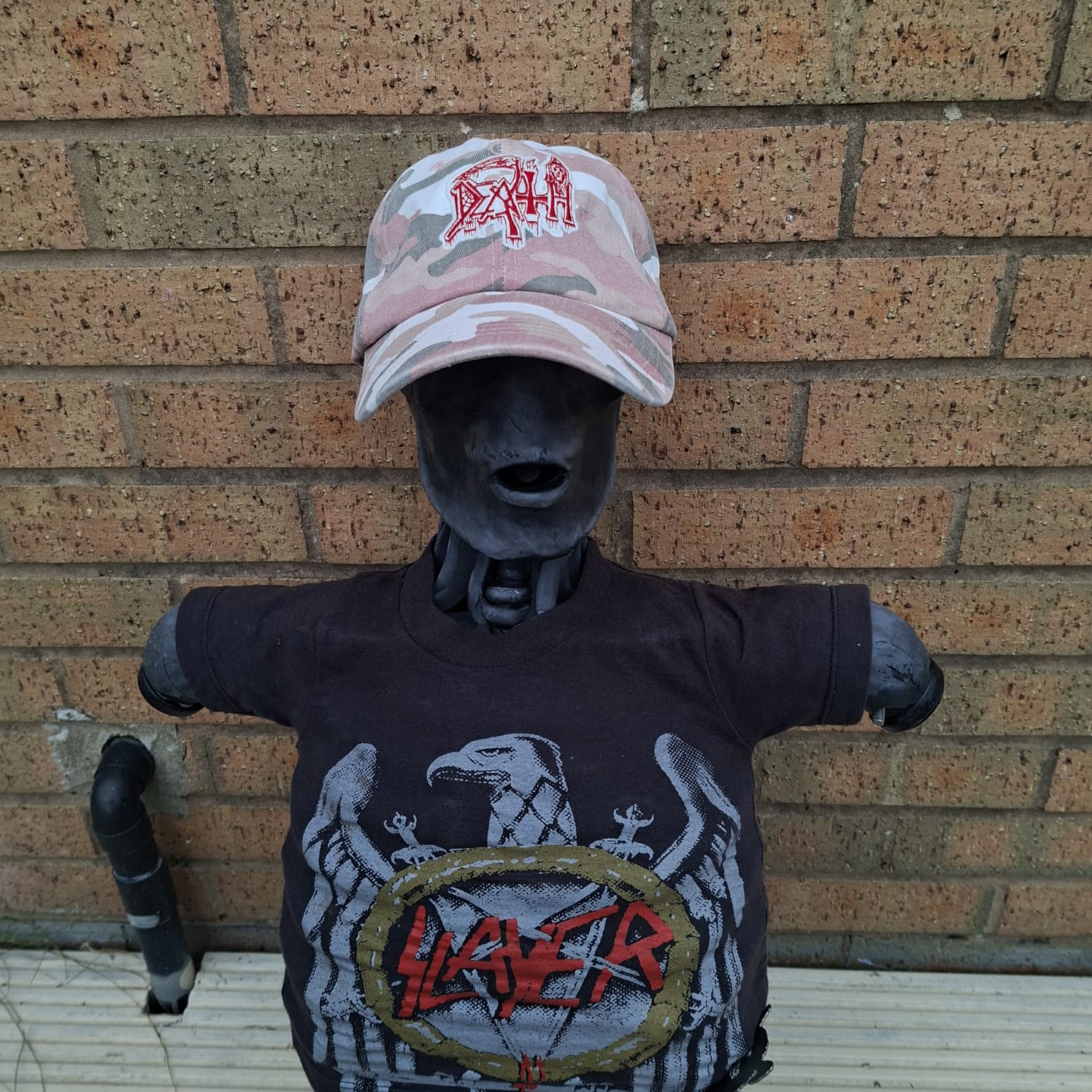 death-logo-casquette-dad-cap-camo-rose-glow image 1