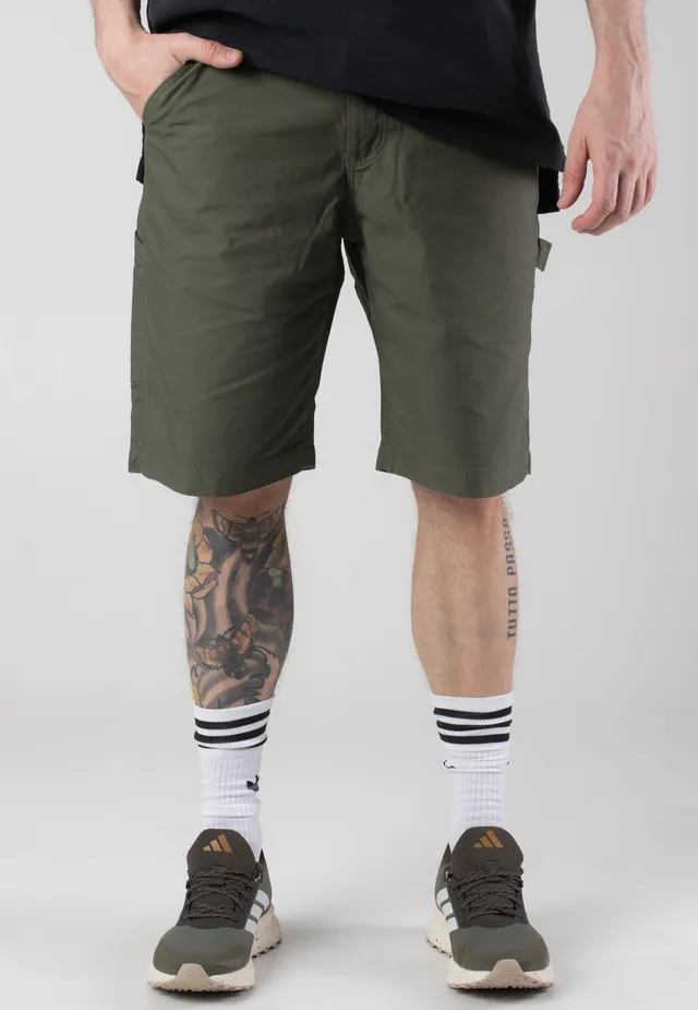 vintage-industries-alcott-olive-short-vert-homme-cargo image 1