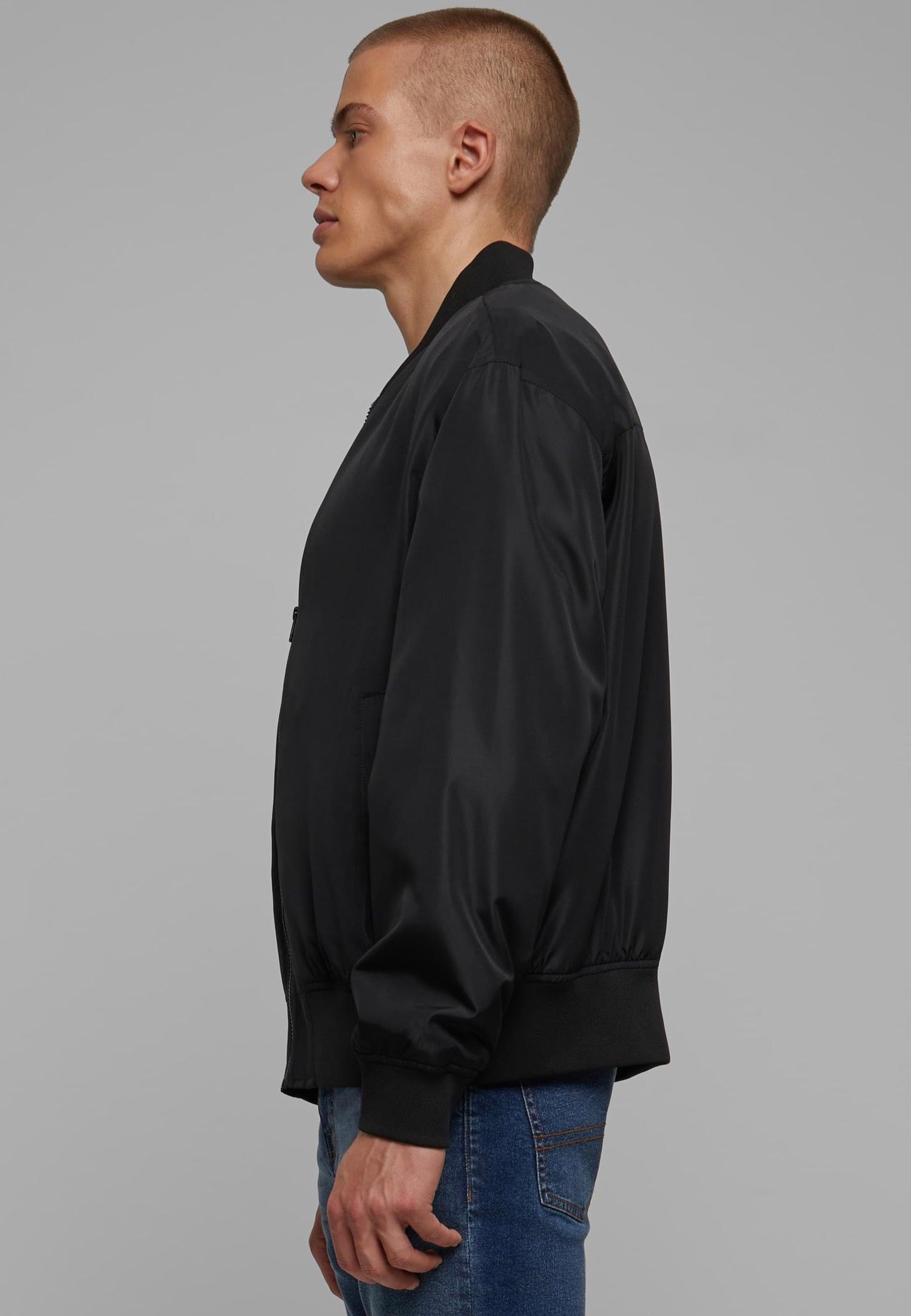 urban-classics-recycled-bomber-veste-noir-homme-taille-m-recycl image 2