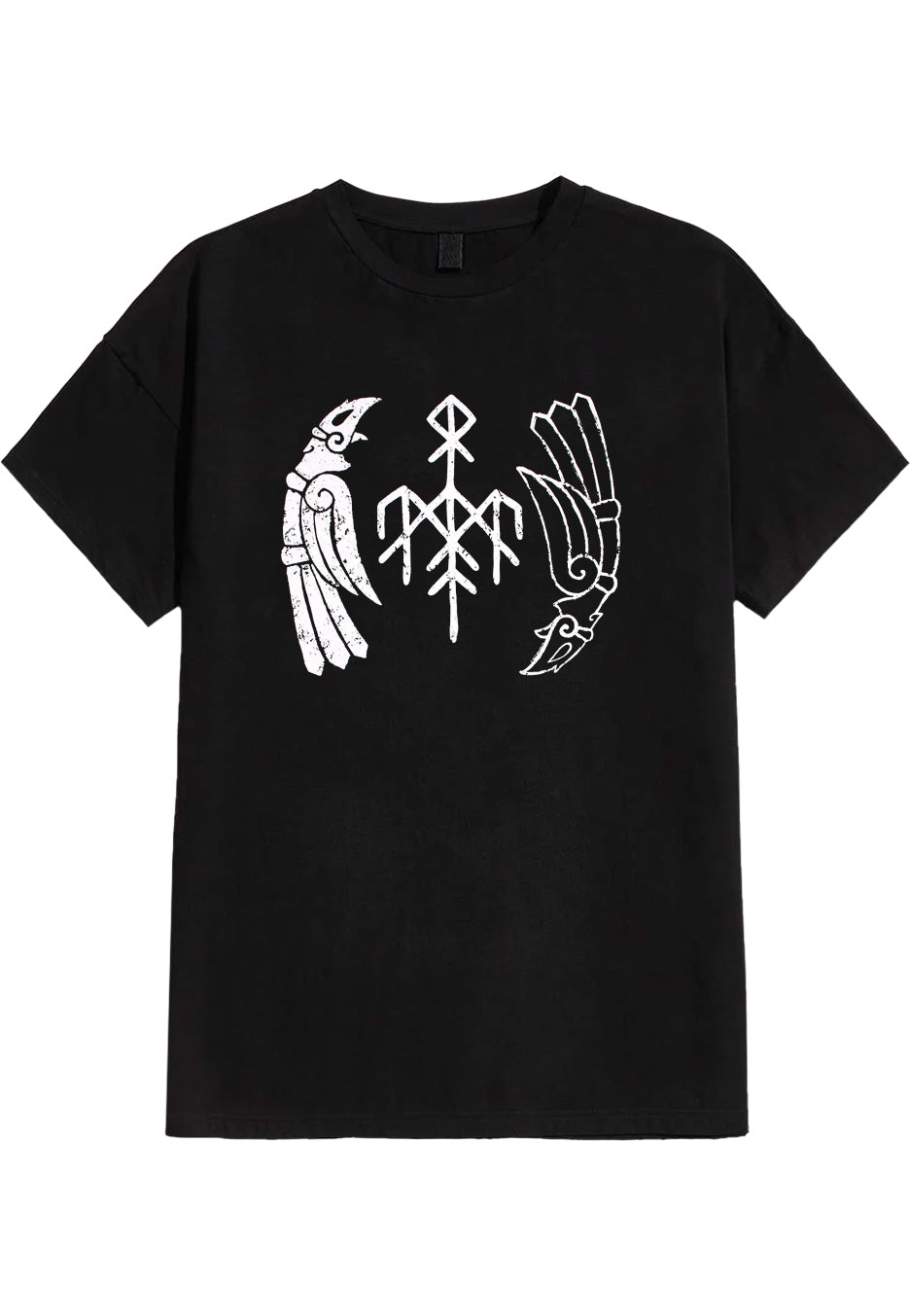 wardruna-kvitravn-t-shirt-noir-homme-folk image 1